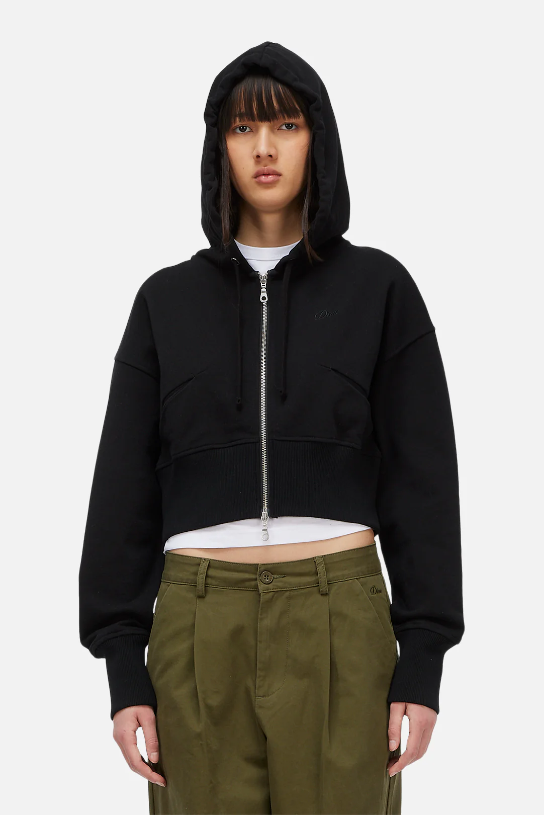 Cropped Zip Hoodie - Image 4