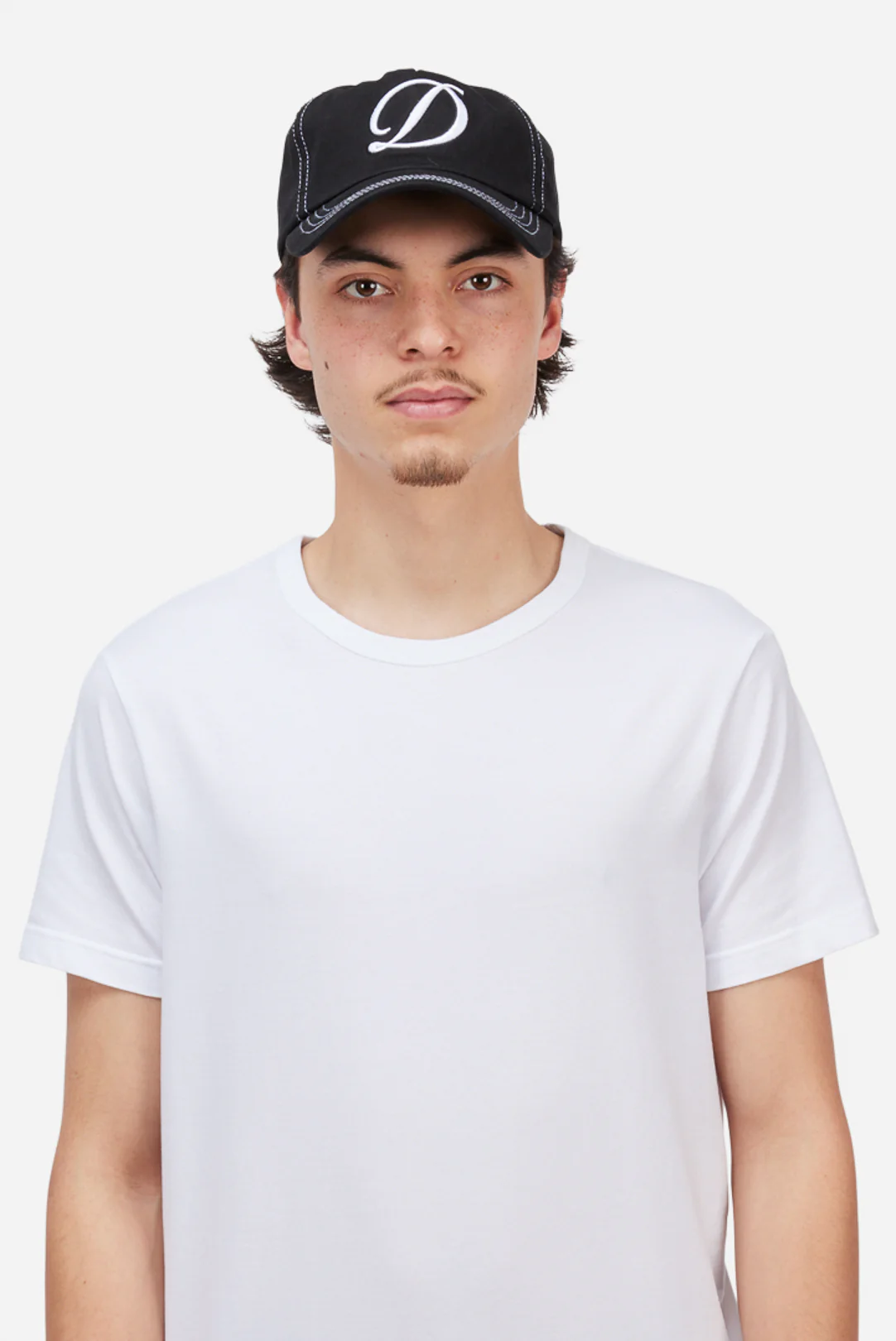 Cursive Denim Worker Cap